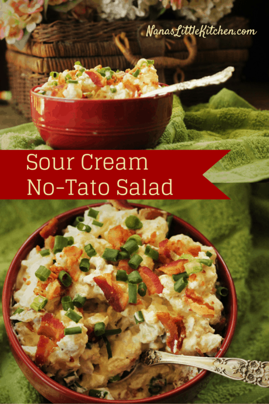 Loaded Sour Cream No-Tato Salad