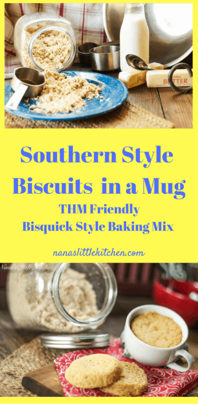 Southern Style Biscuit In A Mug Using Biscuit Mix