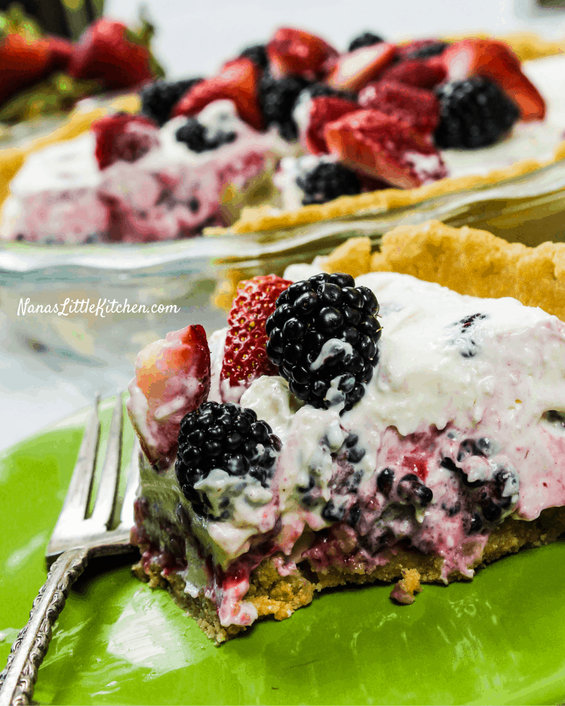 Sugar Free Triple Berry Cream Cheese Pie